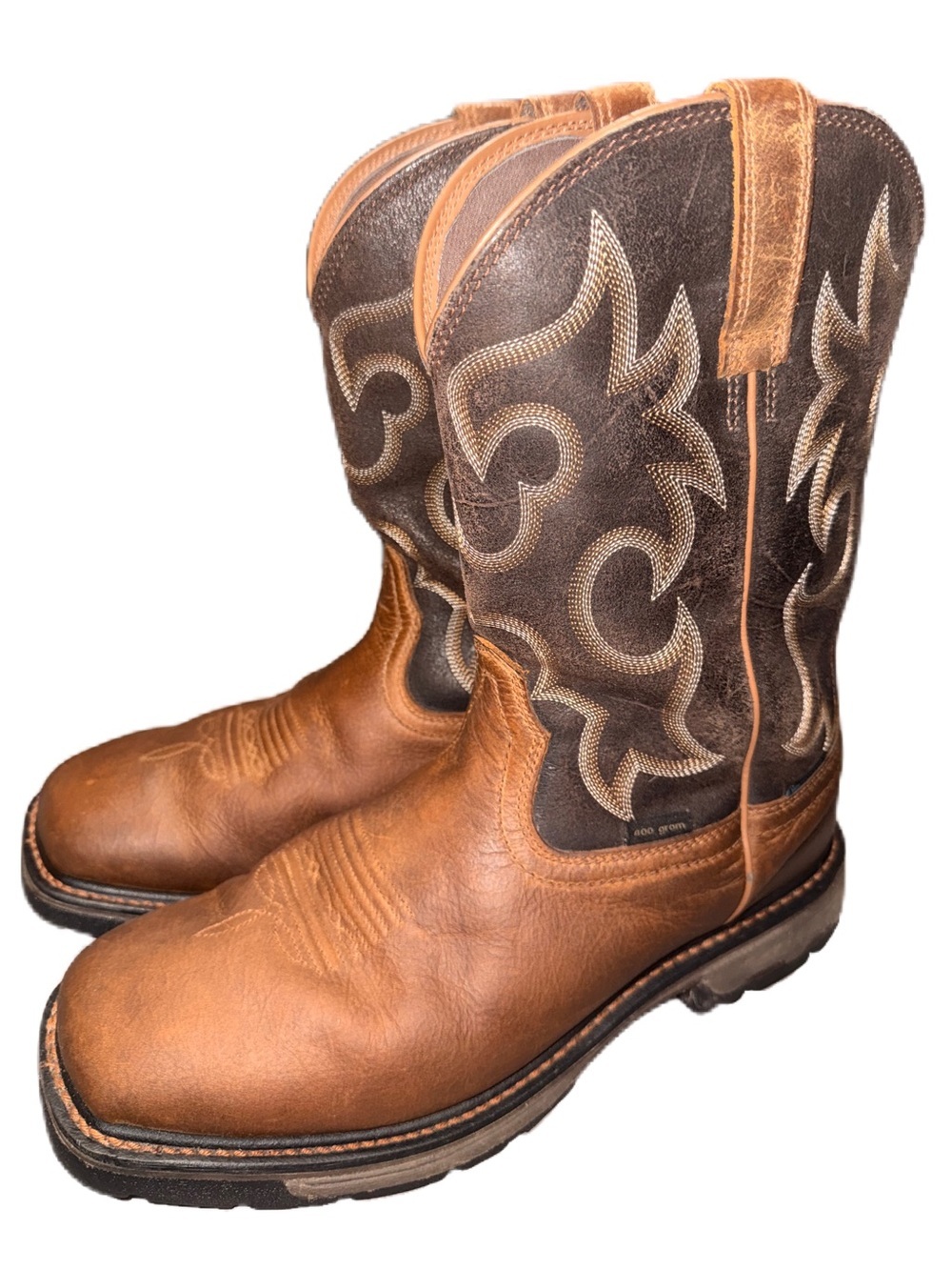 Ariat WorkHog 12D Insulated 400g Waterproof Square Toe Composite Work Boots EUC